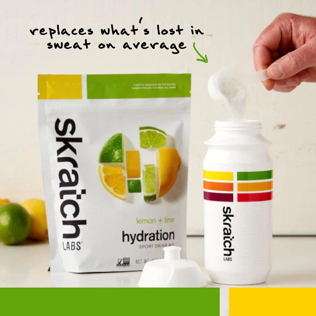 Hydration Sports Drink Mix – Real‑Fruit Electrolyte Powder for Fast Hydration & Endurance | Lemon & Lime | 60 Servings | Vegan, Non‑Gmo, Clean Ingredients