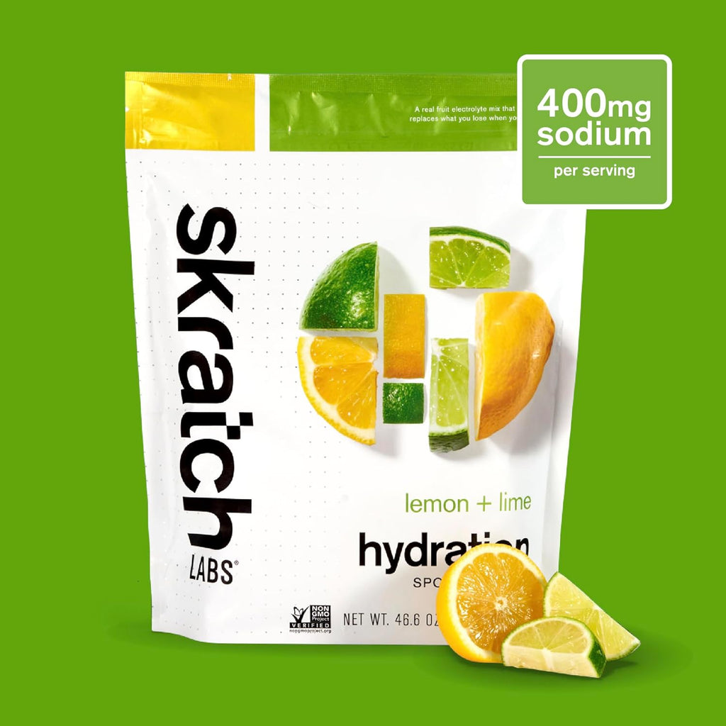 Hydration Sports Drink Mix – Real‑Fruit Electrolyte Powder for Fast Hydration & Endurance | Lemon & Lime | 60 Servings | Vegan, Non‑Gmo, Clean Ingredients